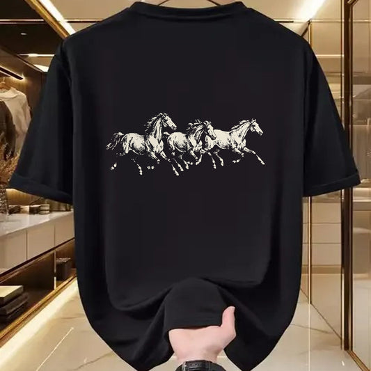 Best Horse Lover Shirt , Funny Horse UnisexT-Shirt/Hoodie/Sweatshirt HLT00 - Wild Horses Running Vintage 90s Western Cowboy Horse Lover T-Shirt