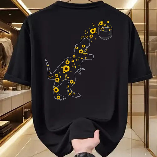 Best Dinosaur Lover Shirt, Funny Dinosaur UnisexT-Shirt/Hoodie/Sweatshirt HLT00 - Sunshine Dinosaurs T-rex Sunflower Rex Sun Flower Dinosaur T-Shirt