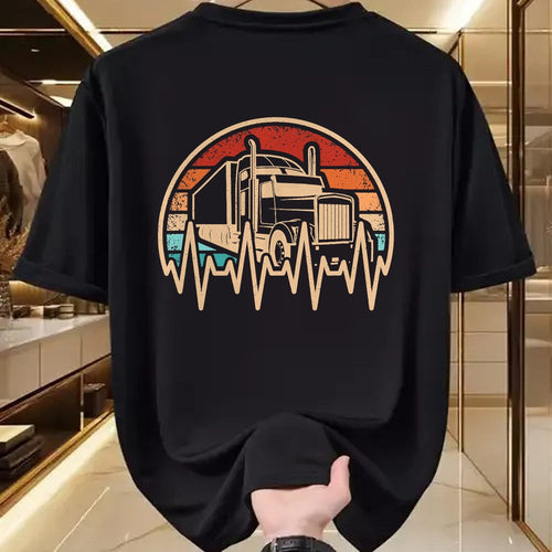 Best Truck Driver Life Shirt, Funny Trucker UnisexT-Shirt/Hoodie/Sweatshirt HLT00 - Vintage Trucker Retro Big Rig Semi Truck Driver Men Boys T-Shirt