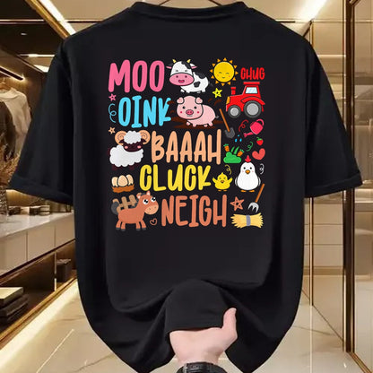 Best Farmer Life Shirt, Funny Farmer UnisexT-Shirt/Hoodie/Sweatshirt HLT00 - Farm Animals Sounds Oink Baa Neigh Cluck Moo Kids Farmer T-Shirt