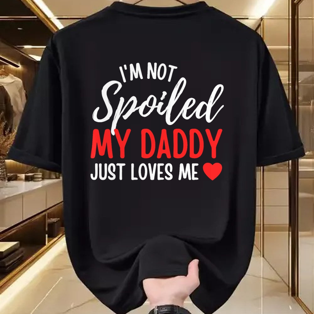 Best Wife Shirt, Wife and Husband Unisex T-Shirt/Hoodie/Sweatshirt HLT00 - Girls I'm Not Spoiled My Daddy Just Loves Me Funny Daughter T-Shirt (2)