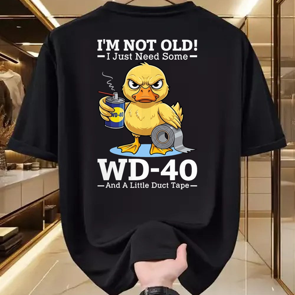Best Mechanic Life Shirt, Funny Mechanic UnisexT-Shirt/Hoodie/Sweatshirt HLT00 - I’m Not Old! I Just Need Some WD-40 and A Little Duct Tape T-Shirt
