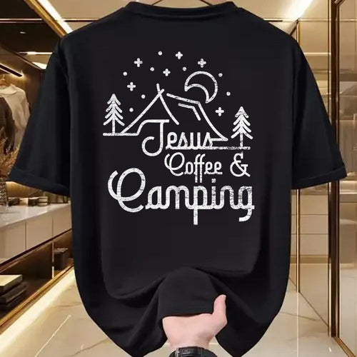 Christian Tee, Christian Faith Unisex T-Shirt/Hoodie/Sweatshirt HLT00 -  Camping Coffee Camper Camp Lover Christian Jesus T-Shirt
