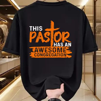 Best Wife Shirt, Wife and Husband Unisex T-Shirt/Hoodie/Sweatshirt HLT00 - Funny Pastor Appreciation Gift Men Christian Church Priest T-Shirt