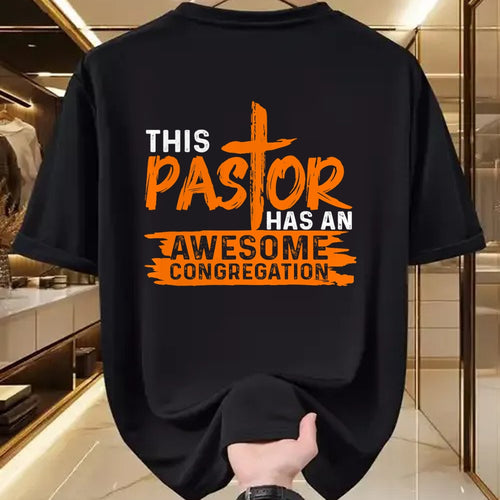 Best Wife Shirt, Wife and Husband Unisex T-Shirt/Hoodie/Sweatshirt HLT00 - Funny Pastor Appreciation Gift Men Christian Church Priest T-Shirt