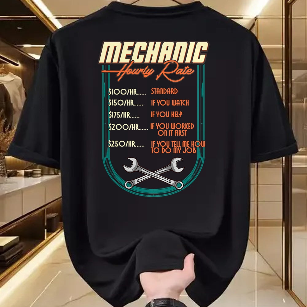 Best Mechanic Life Shirt, Funny Mechanic UnisexT-Shirt/Hoodie/Sweatshirt HLT00 - Mechanic Hourly Rate Car Auto Repairman Labor Rates T-Shirt (2)