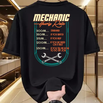 Best Mechanic Life Shirt, Funny Mechanic UnisexT-Shirt/Hoodie/Sweatshirt HLT00 - Mechanic Hourly Rate Car Auto Repairman Labor Rates T-Shirt (2)