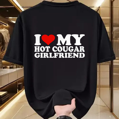 Best Wife Shirt, Wife and Husband Unisex T-Shirt/Hoodie/Sweatshirt HLT00 - I Love My Hot Cougar Girlfriend I Heart My Hot Cougar GF T-Shirt