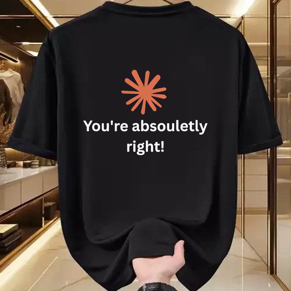 Best Thanksgiving Family Shirt , Funny Thanksgiving UnisexT-Shirt/Hoodie/Sweatshirt HLT00 - Claude Artificial Intelligence You're Absolutely Right Tee T-Shirt