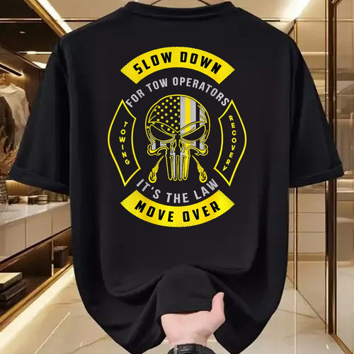 Best Truck Driver Life Shirt, Funny Trucker UnisexT-Shirt/Hoodie/Sweatshirt HLT00 - Tow Lives Matter Thin Yellow Line Tow Truck Driver Shirt T-Shirt