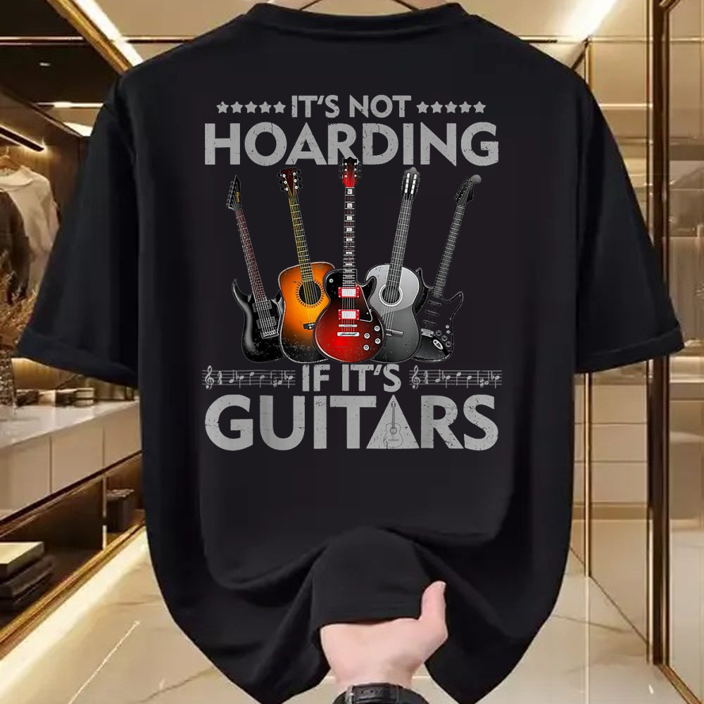 Guitar Lover Shirt, Funny Guitar UnisexT-Shirt/Hoodie/Sweatshirt HLT00 - It_s Not Hoarding If Its Guitars Vintage T-Shirt
