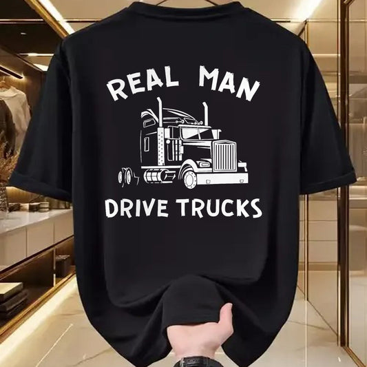 Best Truck Driver Life Shirt, Funny Trucker UnisexT-Shirt/Hoodie/Sweatshirt HLT00 - Truck Driver Real Men Drive Trucks semi-Trailer Trucker Job T-Shirt