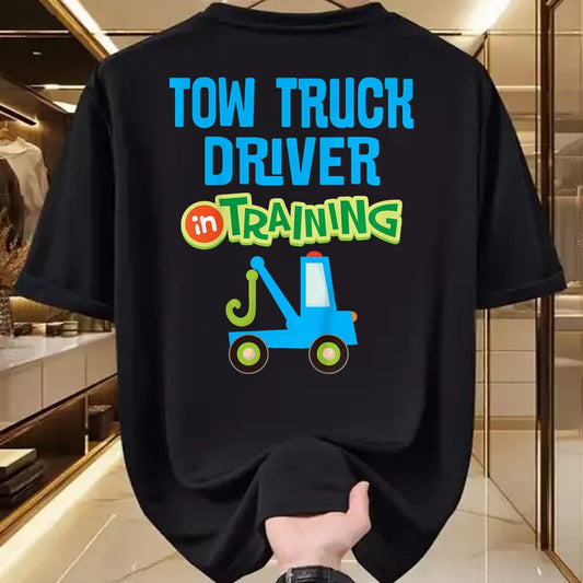 Best Truck Driver Life Shirt, Funny Trucker UnisexT-Shirt/Hoodie/Sweatshirt HLT00 - Kids Future Tow Truck Driver in Training T-Shirt
