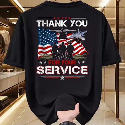 Proud Veteran Shirt, Funny Veteran UnisexT-Shirt/Hoodie/Sweatshirt HLT00 - Thank You for Your Service US Flag Patriotic Veterans Day T-Shirt