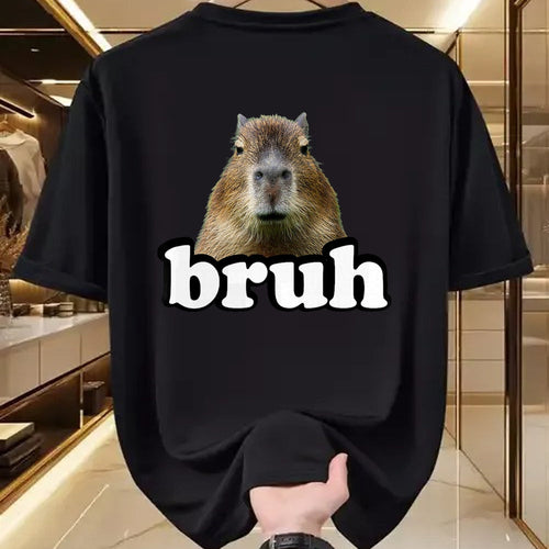 Cute Capybara Shirt, Funny Capybara Unisex T-Shirt/Hoodie/Sweatshirt HLT00 - Mens Womens Kids Meme Lover Bruh Capybara T-Shirt