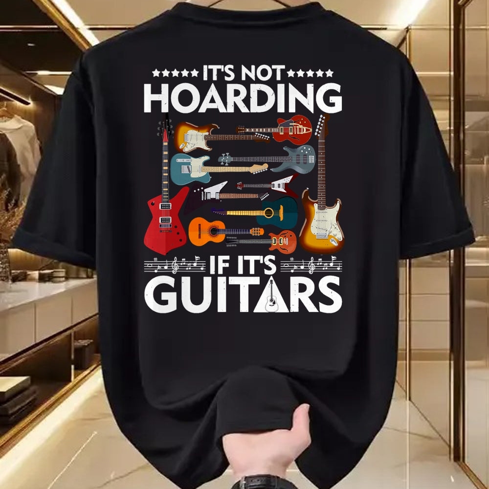 Guitar Lover Shirt, Funny Guitar UnisexT-Shirt/Hoodie/Sweatshirt HLT00 - It’s Not Hoarding If It’s Guitars Musicians T-Shirt Small