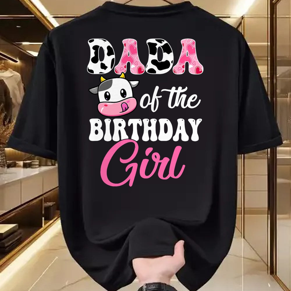 Best Farmer Life Shirt, Funny Farmer UnisexT-Shirt/Hoodie/Sweatshirt HLT00 - Dada of The Birthday Girl Farm Cow 1St Birthday Girl T-Shirt