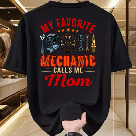 Best Mechanic Life Shirt, Funny Mechanic UnisexT-Shirt/Hoodie/Sweatshirt HLT00 - Vintage My Favorite Mechanic Calls Me Mom Funny Mechanic T-Shirt