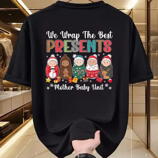 Funny Nurse Shirt, Nurse Unisex T-Shirt/Hoodie/Sweatshirt HLT00 - Mother Baby Nurse Christmas Mom Baby Nursing Groovy T-Shirt