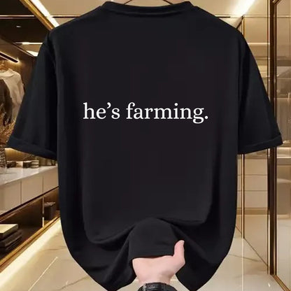 Best Farmer Life Shirt, Funny Farmer UnisexT-Shirt/Hoodie/Sweatshirt HLT00 - He's Farming Graphic Farmers Wife T-Shirt (1)