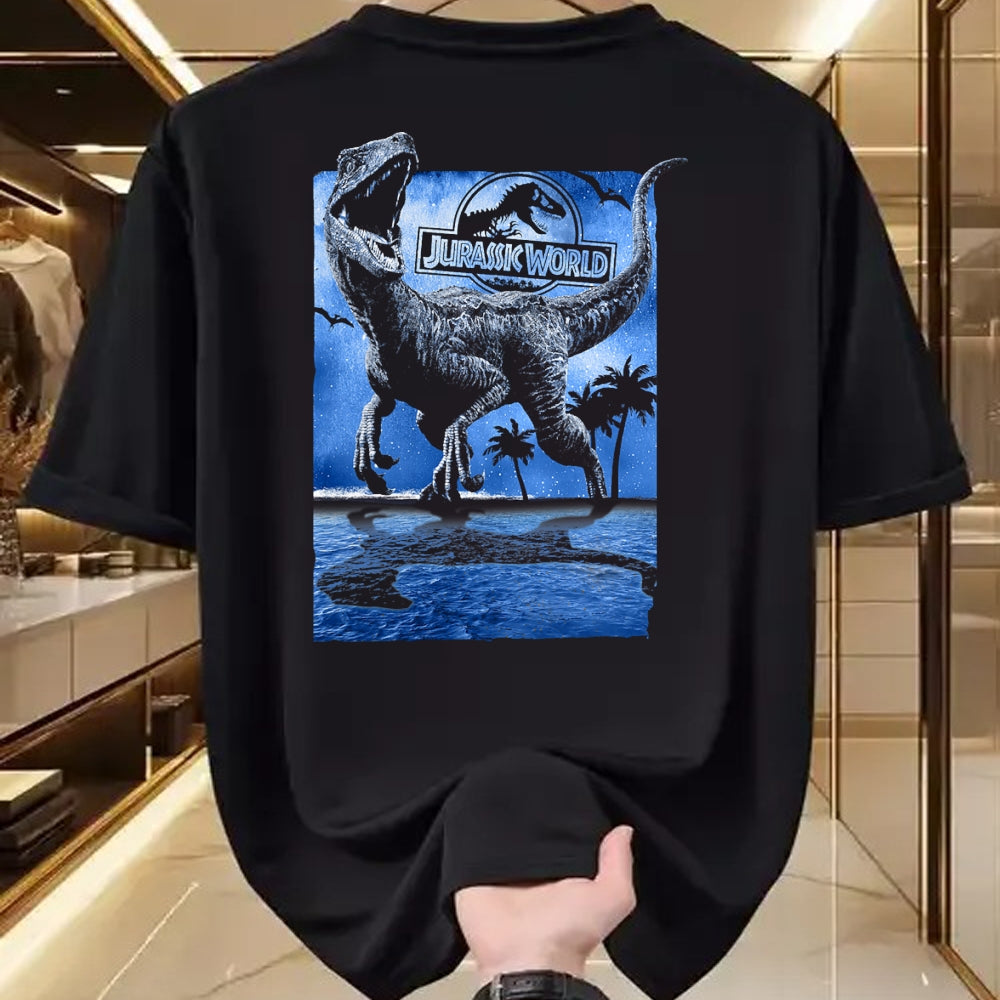 Best Dinosaur Lover Shirt, Funny Dinosaur UnisexT-Shirt/Hoodie/Sweatshirt HLT00 - Jurassic World Raptor Moon Light Logo Graphic T-Shirt T-Shirt