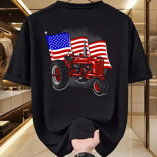 Best Farmer Life Shirt, Funny Farmer UnisexT-Shirt/Hoodie/Sweatshirt HLT00 - 4th of July Gift Patriotic Farmer US Flag Tractor Farmer T-Shirt