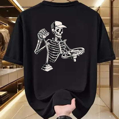 Best Truck Driver Life Shirt, Funny Trucker UnisexT-Shirt/Hoodie/Sweatshirt HLT00 - Skeleton Truck Driver - Funny Big Trucking Trucker T-Shirt