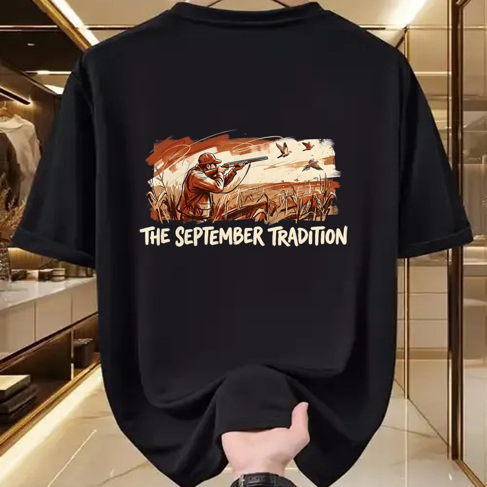 Funny Hunting Shirt, Gift For Hunting Lover Unisex T-Shirt/Hoodie/Sweatshirt HLT00 - Dove Hunting Season September Tradition Bird Hunter T-Shirt