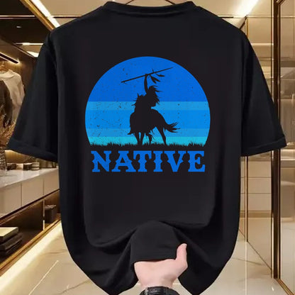 Native American T-Shirts, Vintage Native American Unisex T-Shirt/Hoodie/Sweatshirt HLT00 - Northwest Native American Knight Pride Mountain Warrior (1)