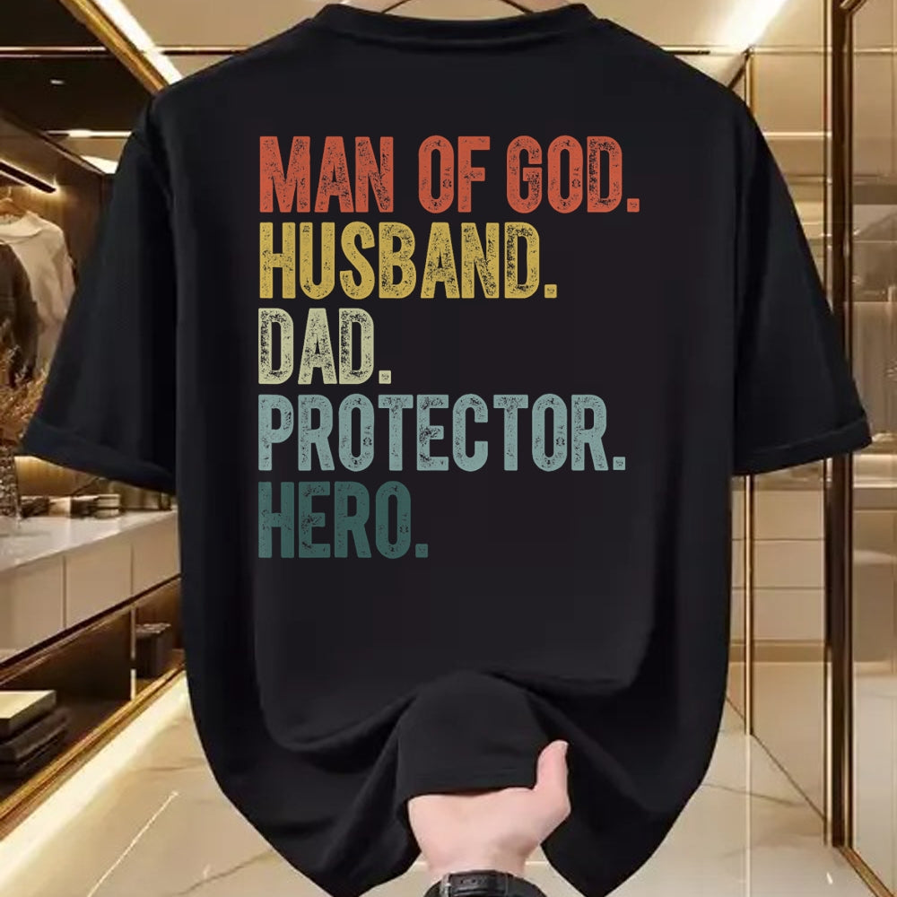 Best Wife Shirt, Wife and Husband Unisex T-Shirt/Hoodie/Sweatshirt HLT00 - Man of God Husband Dad Protector Hero Father's Day Men T-Shirt
