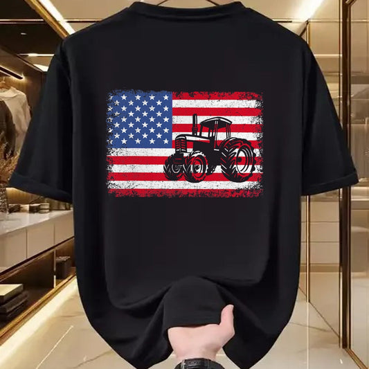 Best Farmer Life Shirt, Funny Farmer UnisexT-Shirt/Hoodie/Sweatshirt HLT00 - Farm Tractors USA Flag Patriotic Farming Gift Men Women Boys T-Shirt