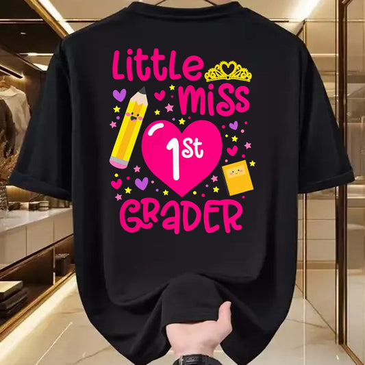 Best Student Shirt, Funny Back To School UnisexT-Shirt/Hoodie/Sweatshirt HLT00 - Little Miss 1st Grader 1st Grade Girl First Day of School T-Shirt