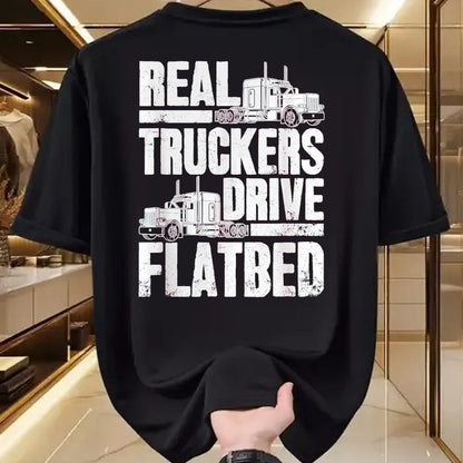 Best Truck Driver Life Shirt, Funny Trucker UnisexT-Shirt/Hoodie/Sweatshirt HLT00 - Real Truckers Drive Flatbed Gift The Best Truck Driver T-Shirt, Women, Black, Medium
