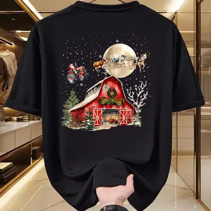 Best Farmer Life Shirt, Funny Farmer UnisexT-Shirt/Hoodie/Sweatshirt HLT00 - Funny Santa Claus Tractor Cows Farm Farmer Christmas Holiday T-Shirt
