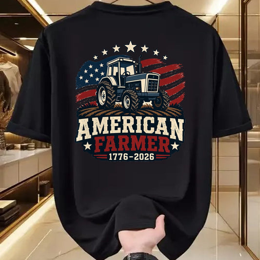 Best Farmer Life Shirt, Funny Farmer UnisexT-Shirt/Hoodie/Sweatshirt HLT00 - American Farmer 250 4th of July Tractor 1776 2026 T-Shirt