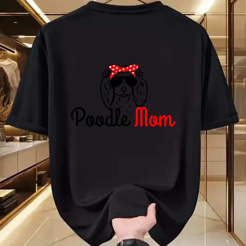 Dog Love Shirt, Dog Lover Gift T-Shirt/Hoodie/Sweatshirt HLT00 - Poodle Mom Vintage Funny Cute Dog Poodle Mom T-Shirt