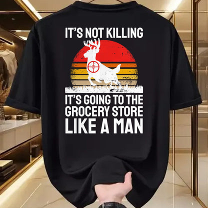 Funny Hunting Shirt, Gift For Hunting Lover Unisex T-Shirt/Hoodie/Sweatshirt HLT00 - Funny Hunter Saying Wild Animal Deer Hunting I Supermarket T-Shirt