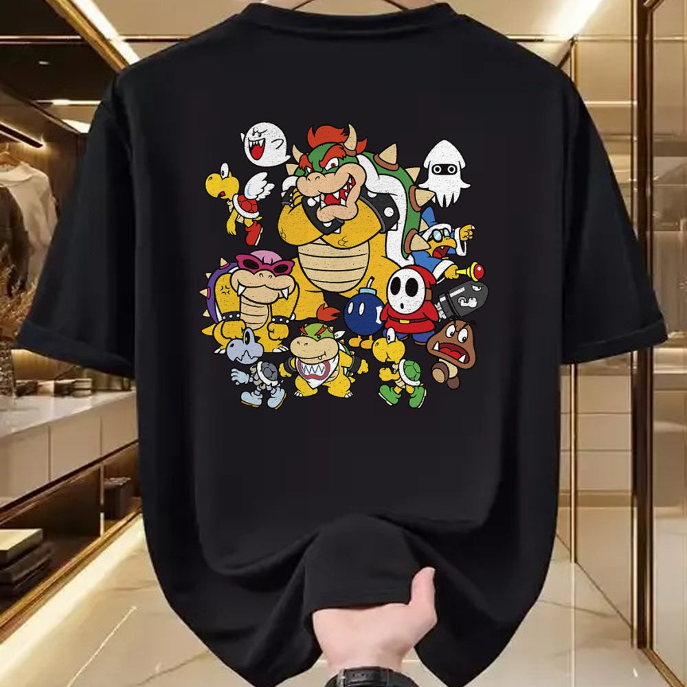 Best Wife Shirt, Wife and Husband Unisex T-Shirt/Hoodie/Sweatshirt HLT00 - Nintendo Super Mario Bowser Enemy Group Shot T-Shirt (1)