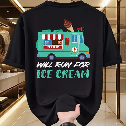 Best Truck Driver Life Shirt, Funny Trucker UnisexT-Shirt/Hoodie/Sweatshirt HLT00 - Ice Cream Truck Will Run for Ice Cream Truck Driver T-Shirt