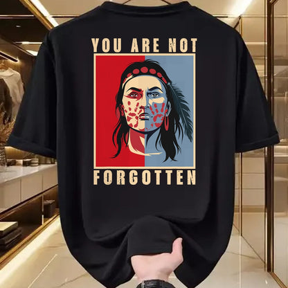 Native American T-Shirts, Vintage Native American Unisex T-Shirt/Hoodie/Sweatshirt HLT00 - You Are Not Forgotten Mmiw Awareness Native American Indian