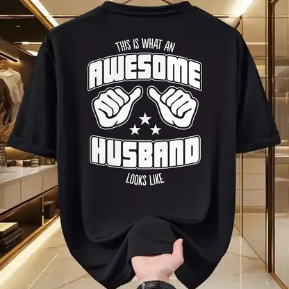 Best Wife Shirt, Wife and Husband Unisex T-Shirt/Hoodie/Sweatshirt HLT00 - This is What an Awesome Husband Looks Like T-Shirt Men Tee