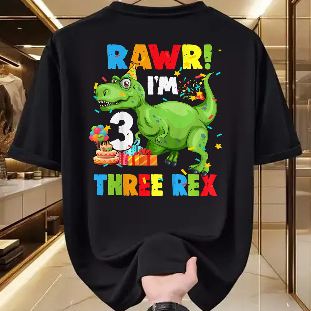 Best Dinosaur Lover Shirt, Funny Dinosaur UnisexT-Shirt/Hoodie/Sweatshirt HLT00 - Three Rex Birthday Party Outfit Dinosaur 3 Year Old Boy Tee T-Shirt