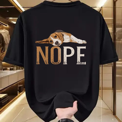 Dog Love Shirt, Dog Lover Gift T-Shirt/Hoodie/Sweatshirt HLT00 - Nope Lazy Beagle Funny Dog Lover Vintage Cute Beagle Mom T-Shirt
