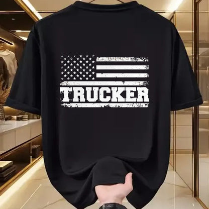 Best Truck Driver Life Shirt, Funny Trucker UnisexT-Shirt/Hoodie/Sweatshirt HLT00 - Truck Driver Trucker Us American Flag Patriotic T-Shirt