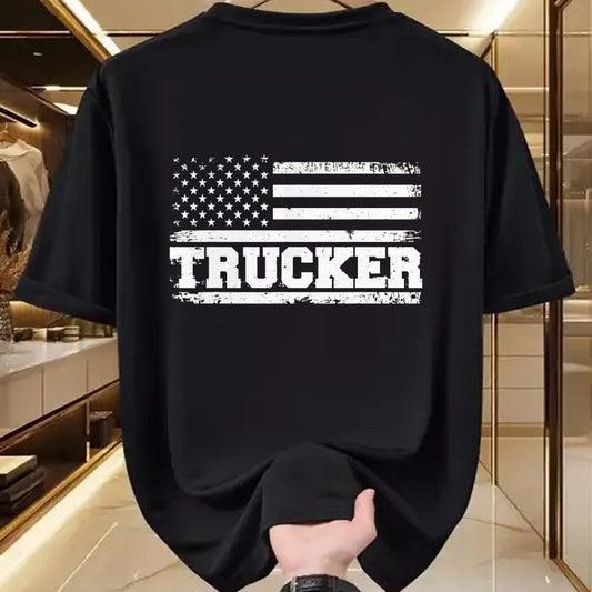 Best Truck Driver Life Shirt, Funny Trucker UnisexT-Shirt/Hoodie/Sweatshirt HLT00 - Truck Driver Trucker Us American Flag Patriotic T-Shirt