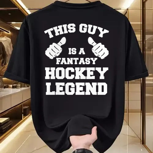Best Wife Shirt, Wife and Husband Unisex T-Shirt/Hoodie/Sweatshirt HLT00 - This Guy Is A Fantasy Hockey Legend Sports Gaming T-Shirt