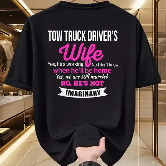 Best Truck Driver Life Shirt, Funny Trucker UnisexT-Shirt/Hoodie/Sweatshirt HLT00 - Tow Truck Driver's Wife T-Shirt Gift Funny T-Shirt