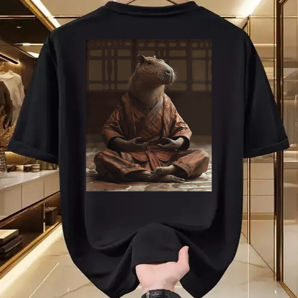 Cute Capybara Shirt, Funny Capybara Unisex T-Shirt/Hoodie/Sweatshirt HLT00 - Funny Graphic Capybara Long Sleeve T-Shirt (2)