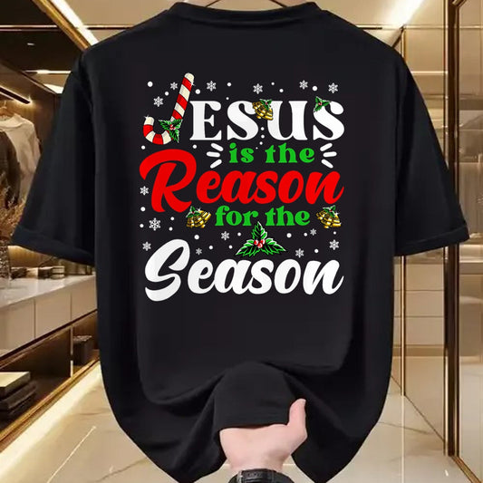 Christian Tee, Christian Faith Unisex T-Shirt/Hoodie/Sweatshirt HLT00 - Jesus Is The Reason For The Season Christmas X Mas Christian T-Shirt
