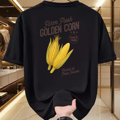 Best Farmer Life Shirt, Funny Farmer UnisexT-Shirt/Hoodie/Sweatshirt HLT00 - Farm Fresh Golden Corn Retro Sweet Vegetable Farmers Market T-Shirt